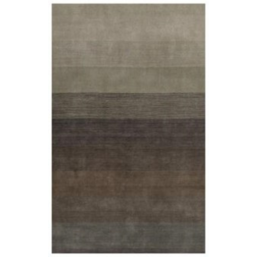Homeroots 5' X 8' Expresso And Brown Ombre Hand Loomed Area Rug  Viscose 493274
