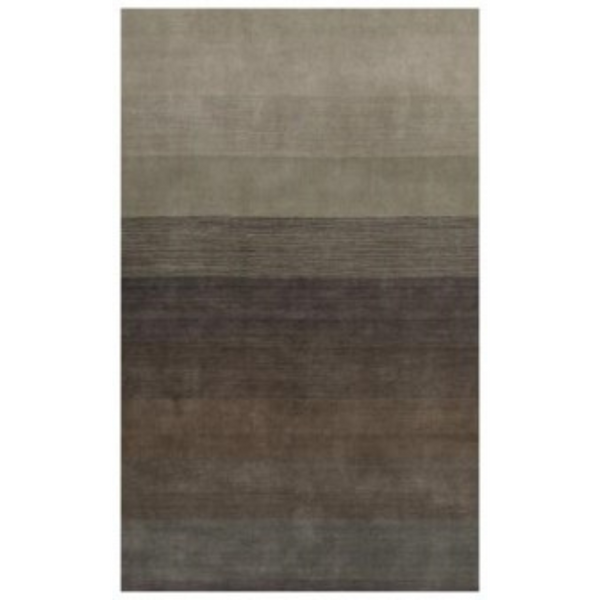 Homeroots 5' X 8' Expresso And Brown Ombre Hand Loomed Area Rug  Viscose 493274