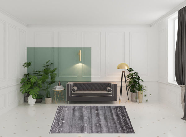 Homeroots 8' X 11' Blue And Black Ombre Hand Loomed Area Rug  Viscose 493275