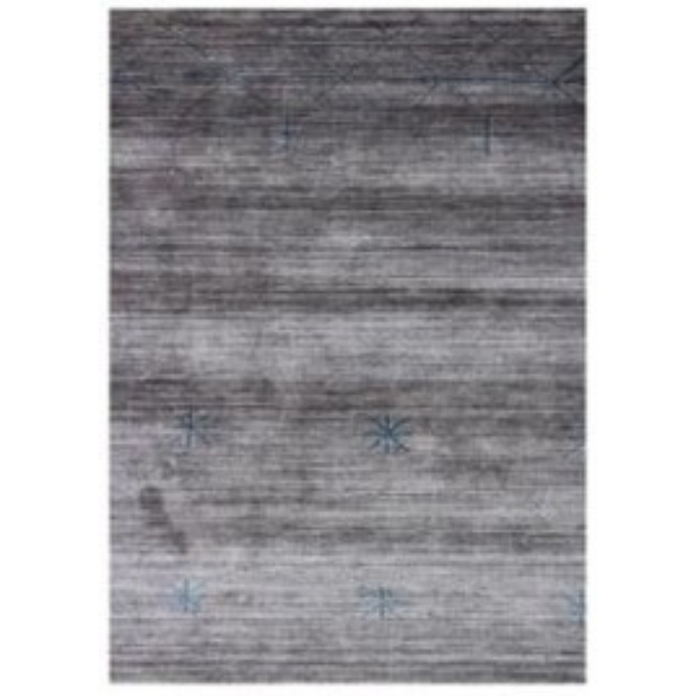 Homeroots 8' X 11' Silver And Blue Ombre Hand Loomed Area Rug  Viscose 493276