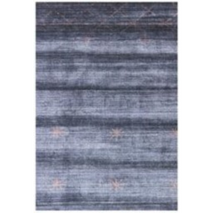 Homeroots 8' X 11' Navy And Rust Ombre Hand Loomed Area Rug  Viscose 493278