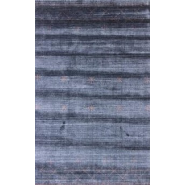 Homeroots 8' X 11' Navy And Rust Ombre Hand Loomed Area Rug  Viscose 493278