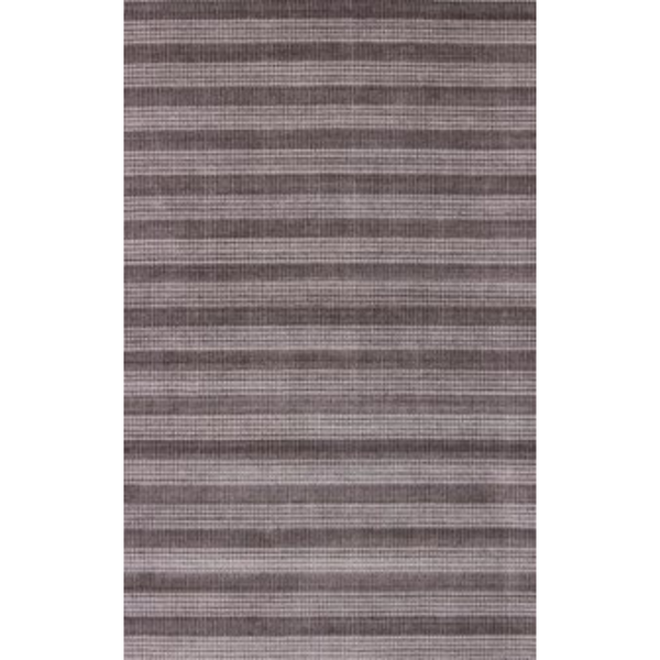 Homeroots 8' X 10' Rust And White Striped Hand Loomed Area Rug  Viscose 493283