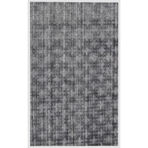 Homeroots 8' X 10' Dark Grey And Silver Medallion Hand Loomed Area Rug  Viscose 493286