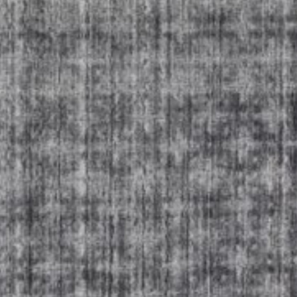HomeRoots 8' X 10' Hand-Loomed Dark Grey & Silver Medallion Area Rug – Elevate Your Space with Style & Comfort 493286