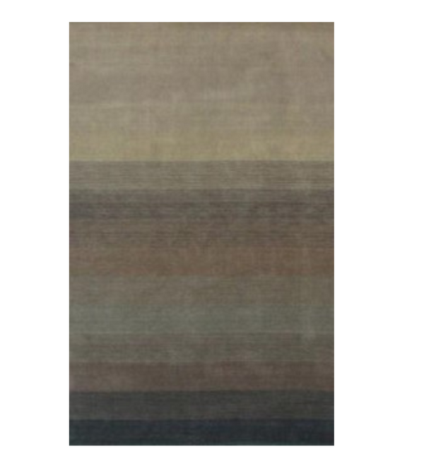 Homeroots 8' X 10' Indigo And Tan Hand Loomed Area Rug  Viscose 493290