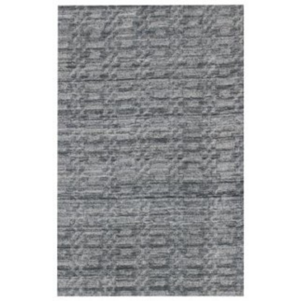 Homeroots 9' X 12' Blue And Charcoal Hand Loomed Area Rug  Viscose 493294