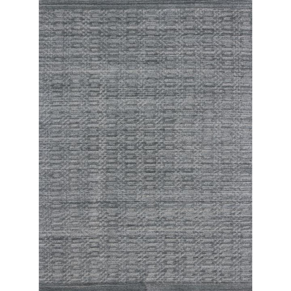 Homeroots 9' X 12' Blue And Charcoal Hand Loomed Area Rug  Viscose 493294