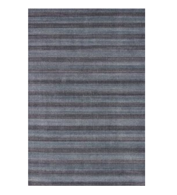 Homeroots 9' X 12' Blue And Black Hand Loomed Area Rug  Viscose 493295