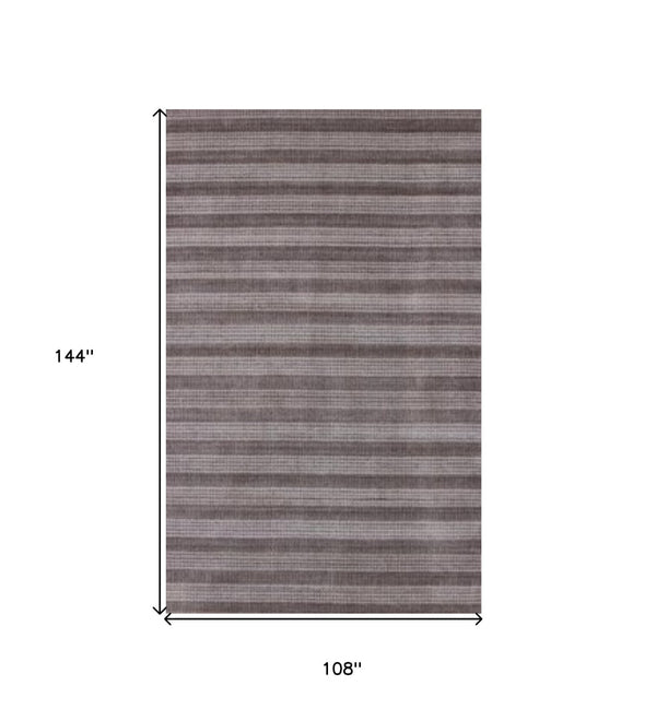 HomeRoots 9' Hand-Loomed Rust and White Area Rug – Artisan Crafted, Soft Viscose for Modern Elegance in Any Room 9' X 12' 493299