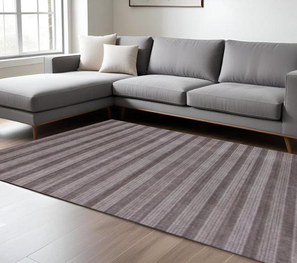 HomeRoots 9' Hand-Loomed Rust and White Area Rug – Artisan Crafted, Soft Viscose for Modern Elegance in Any Room 9' X 12' 493299