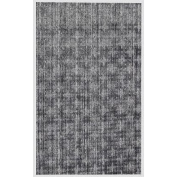 Homeroots 9' X 12' Dark Gery And Silver Ombre Hand Loomed Area Rug  Viscose 493301