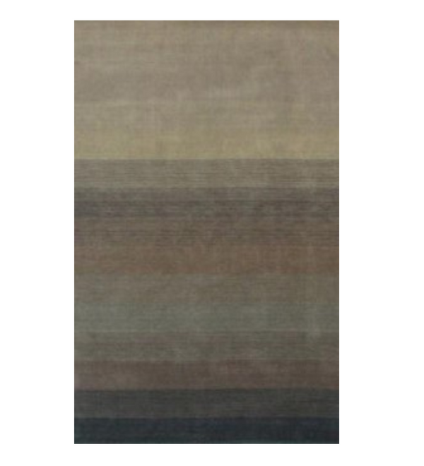 Homeroots 9' X 12' Indigo And Tan Hand Loomed Non Skid Area Rug  Viscose 493305