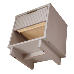 English Elm Granville 18" Nightstand In Light Gray – Modern Glam Solid Wood Design With Stylish Storage Solution B365P398152