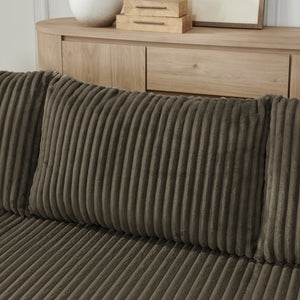 English Elm Compact Modular Sectional Corduroy Sofa High Density Foam Fill for Small Space Living Brown W487P411612