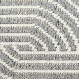 Nourison Textured Home TXH02 Machine Made Power-loomed Borderless Design Indoor Only Modern Scandinavian Rug Charcoal Ivory, Charcoal Ivory 100% Polyester 841491141519