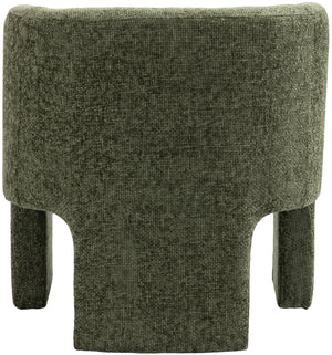 Sawyer Green Chenille Fabric Accent Chair 493Green Meridian Furniture