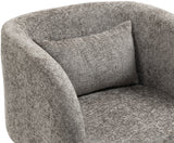 Sawyer Grey Chenille Fabric Accent Chair 493Grey Meridian Furniture