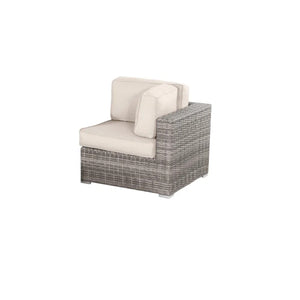 English Elm 6-Person Wicker Seating Set with Cushions Fully Assembled — Plush Weather-Resistant Outdoor Sectional Sofa Grey Mix B120S00099