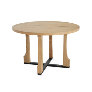 English Elm Christopher Knight Home® - 48" Round Dining Table In Natural Ash - Compact Farmhouse Design For Cozy Spaces & Easy Assembly N771P240936A