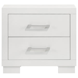 English Elm Piero Wire-brushed Oak Veneer Queen Bedroom Set with Louvered Panels Coastal Style B062S00736