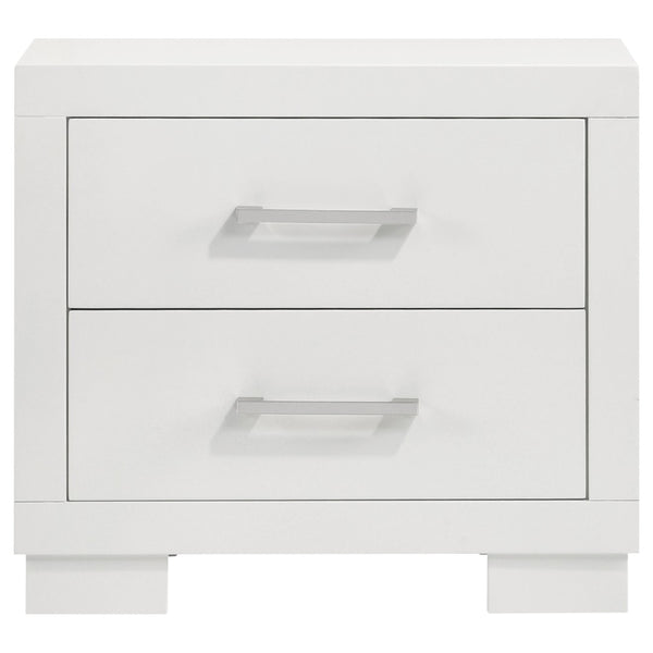 English Elm Piero Wire-brushed Oak Veneer Queen Bedroom Set with Louvered Panels Coastal Style B062S00736
