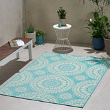 Christopher Knight Home® Arabesque Ivory Outdoor Rug 5'3