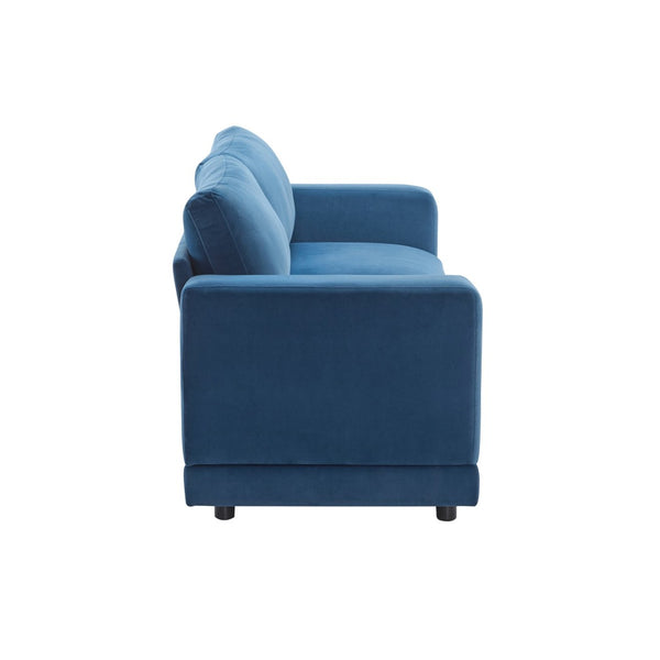 English Elm Package Three Seat Woven Fabric Sofa Scandinavian Minimalist White Living Room Blue N767P240700E