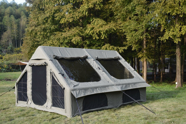 English Elm 9.8x13ft Inflatable Glamping Tent Oxford Fabric 4 Season Waterproof Family Cabin W640P244844