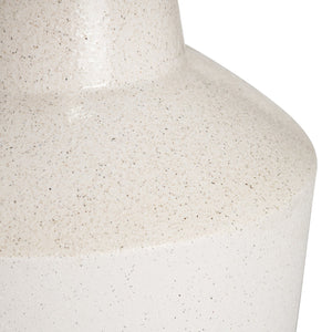 Crestview Collection 27"H Coastal-inspired Ceramic Table Lamp - Elegant Tapered Design With Oatmeal Drum Shade, 1pc   Cvap2915