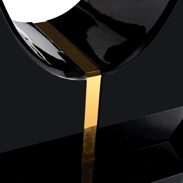 English Elm Modern modern simple luxury rectangular coffee table with sturdy base, easy-clean MDF, versatile use Black W1151S01395