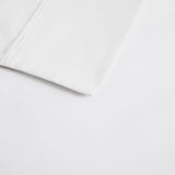 Beautyrest 400 Thread Count Casual Wrinkle Resistant Cotton Sateen Sheet Set BR20-0973 White