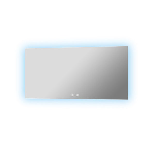 English Elm Vellum Frameless Led Backlit Vanity Mirror with Defogger for Spa Bathroom B2731P478366