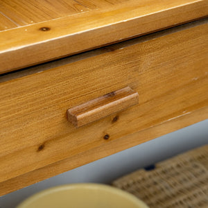 English Elm Outsunny Versatile Wooden Potting Bench With Shelves & Trellis, Perfect Outdoor Garden Workstation W2225P217252-GIGA