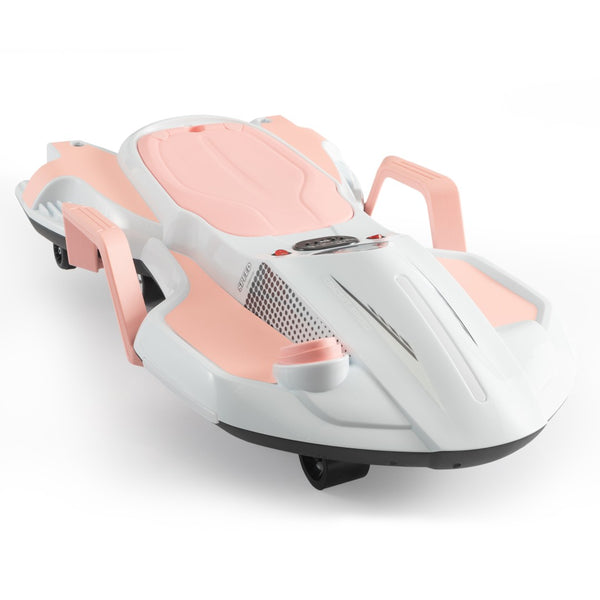 English Elm Electric Manta Ray Kids Ride on Racing Car with Built in Lights Music and Stable Wheels Pink W2181P202371