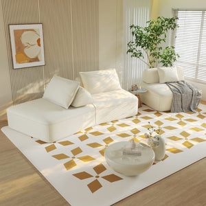 English Elm 139" Oversized Modular Chenille Sectional with Removable Backs and Deep Cloud Seating W3219S00011