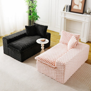 English Elm Luxury Color-Block Turtle Velvet Sofa - Modular Design For Stylish Living Room Comfort & Flexibility P1 W3371S00048-GIGA