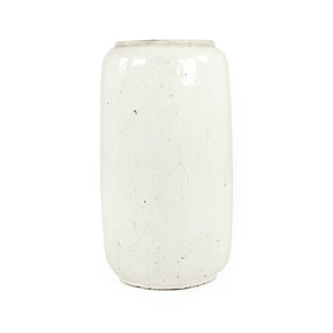 Distressed White Vase (4974L A25A) Zentique