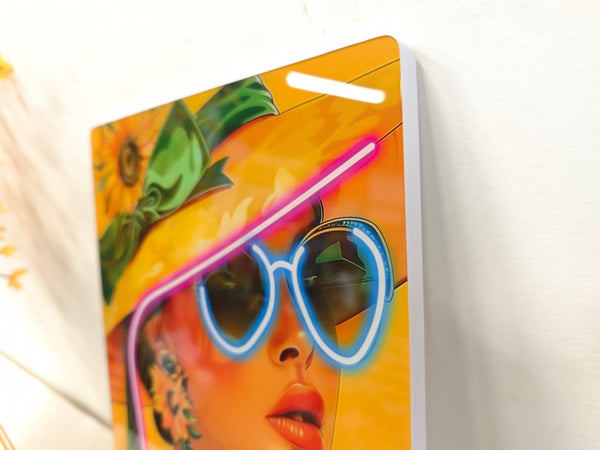 English Elm 16X10 Fashion Girl Led Wall Art – Neon Glow Acrylic Decor For Modern Living Rooms & Bedrooms T3976P383253