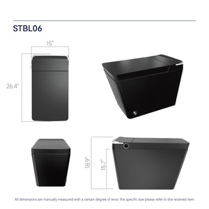 English Elm Intelligent Waterless Toilet Bidet with Remote — Heated Seat, Massage, Deodorize, Auto Lid & Flush T3177P286048