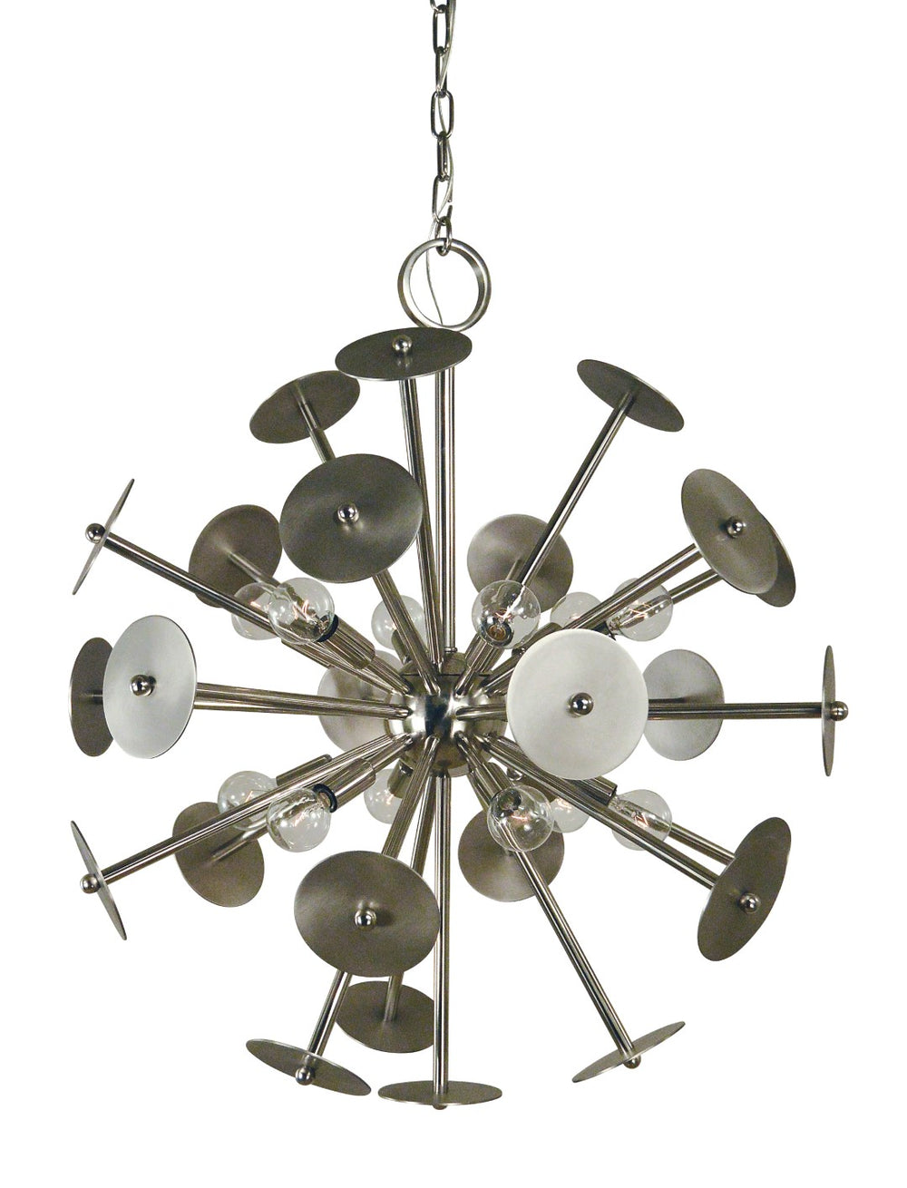 Framburg 12-light Stunning Chandelier For Elegant Spaces | Timeless Design With Vintage Charm And Style Polished Nickel With Satin Pewter Accents Metal 4976 Pn/Sp