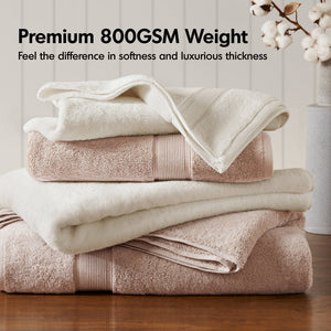 JLA Home Madison Park Signature - Ultra-Soft 100% Cotton Towels | 800 GSM Plush Spa-Quality Set with Antimicrobial Finish, Oeko-Tex Certified Blush MPS73-321