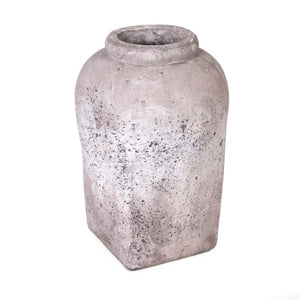 Zentique Jar Terracotta Decorative Storage Jar 11.5x16in Matte Earthy Glaze Vase for Utensils & Dried Botanicals 4977L A344