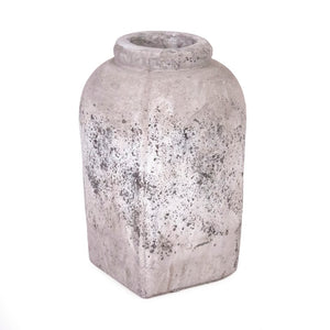 Zentique Jar Terracotta Accent Decorative Jar 9.5"x13.5" — Rustic Farmhouse Vase for Dried Flowers & Storage 4977M A344