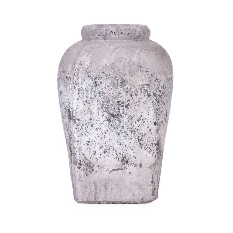 Zentique Jar Terracotta Accent Decorative Jar 9.5"x13.5" — Rustic Farmhouse Vase for Dried Flowers & Storage 4977M A344