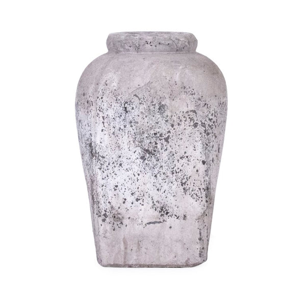 Zentique Jar Terracotta Accent Decorative Jar 9.5"x13.5" — Rustic Farmhouse Vase for Dried Flowers & Storage 4977M A344