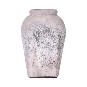 Zentique Jar Terracotta Decorative Vase 11" Handcrafted Rustic Matte Finish Accent Piece for Shelves & Tablescape 4977S A344