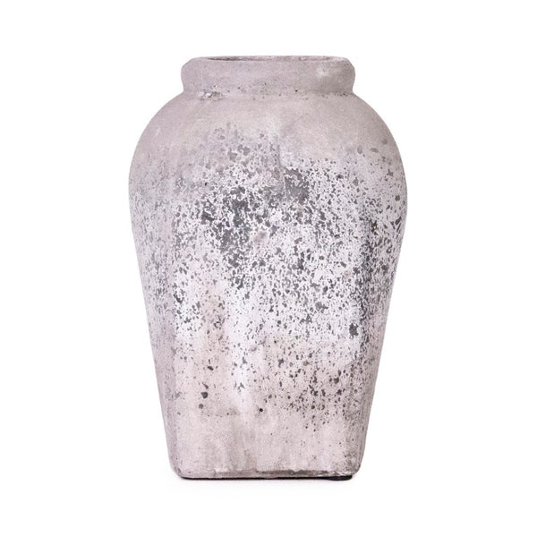 Zentique Jar Terracotta Decorative Vase 11" Handcrafted Rustic Matte Finish Accent Piece for Shelves & Tablescape 4977S A344