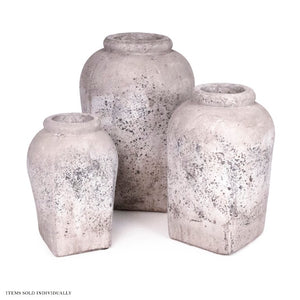 Zentique Jar Terracotta Decorative Vase 11" Handcrafted Rustic Matte Finish Accent Piece for Shelves & Tablescape 4977S A344
