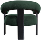 Winston Green Boucle Fabric Accent Chair 497Green Meridian Furniture